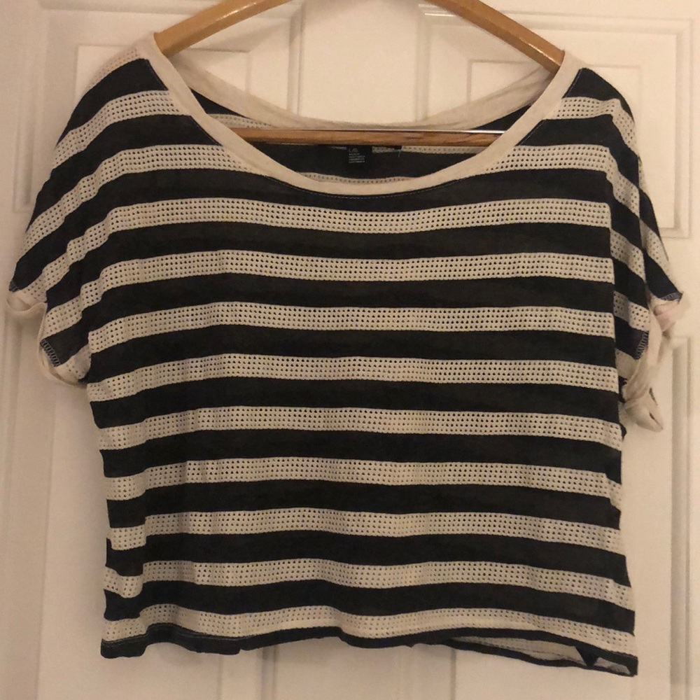 Adorable Striped Crop Top